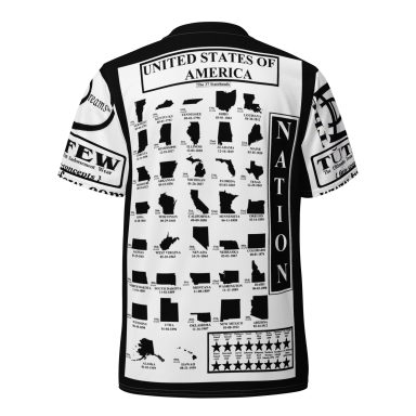 The D Dreams Inc T.U.T.F.E.W./Nation/USA/Color Collar/
 (Black Frame on white-Back)