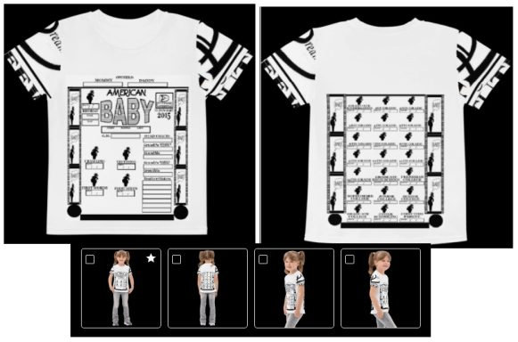 The D Dreams Inc T.U.T.F.E.W./Color Collar/Baby/T Shirt/Black Ink