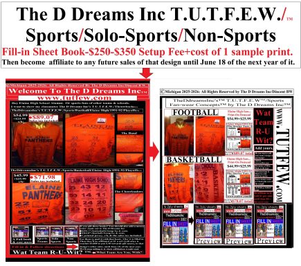 The D Dreams Inc TUTFEW Sports