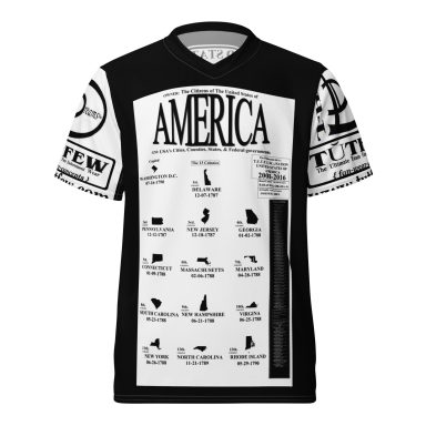 The D Dreams Inc T.U.T.F.E.W./Nation/USA/Color Collar/ 2008-2016/ (Black Frame on white-Front)