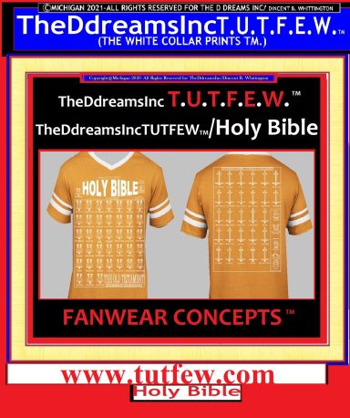 The D Dreams Inc T.U.T.F.E.W./White  Collar/Holy Bible/KJV/White Ink